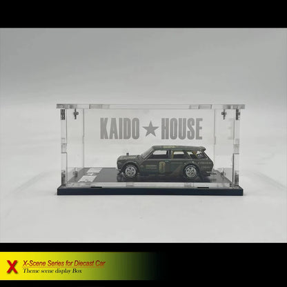 Bob Acrylic 1/64 Model Car Display Case for Minigt Kaidohouse Acrylic Transparent High Grade Box（Without Cars）