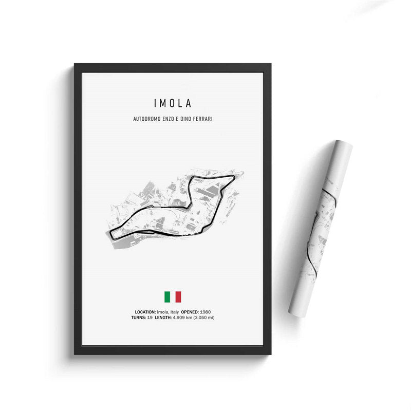 Formula One Racing Track Wall Canvas