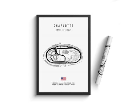 Formula One Racing Track Wall Canvas