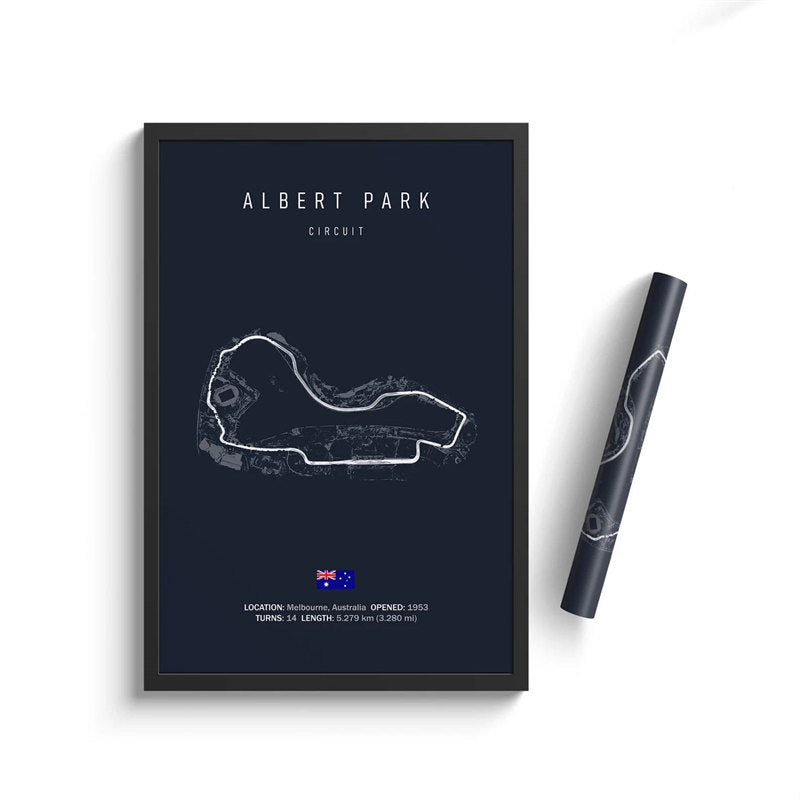 Formula One Racing Track Canvas