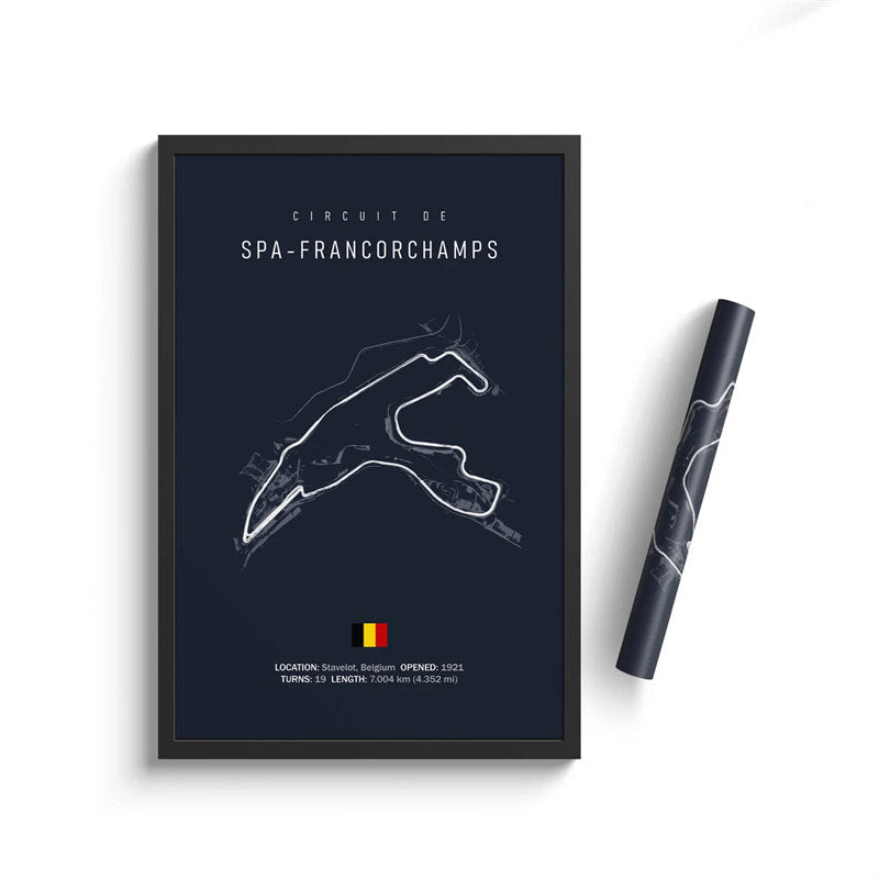 Formula One Racing Track Canvas