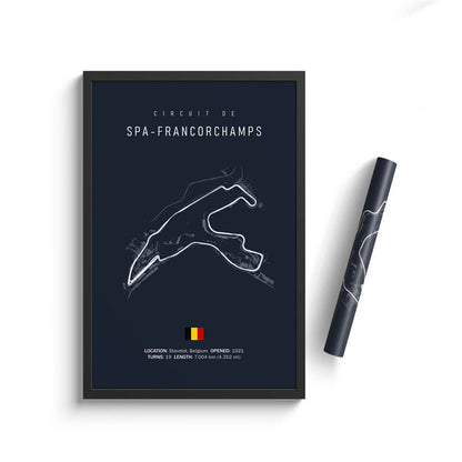 Formula One Racing Track Canvas