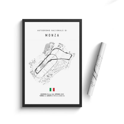 Formula One Racing Track Wall Canvas