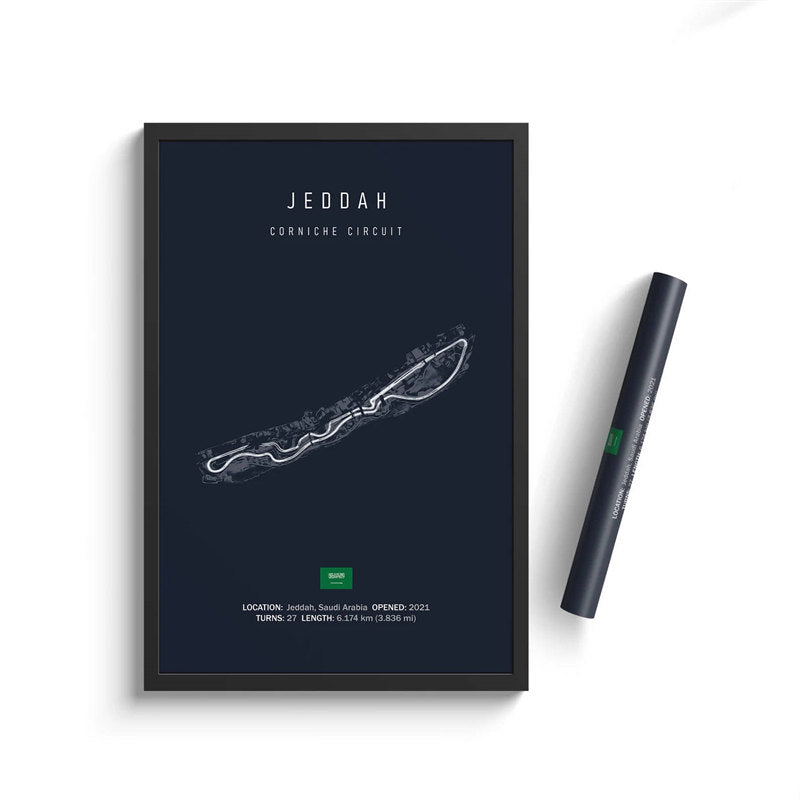 Formula One Racing Track Canvas