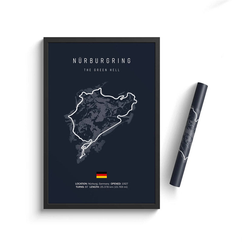 Formula One Racing Track Canvas