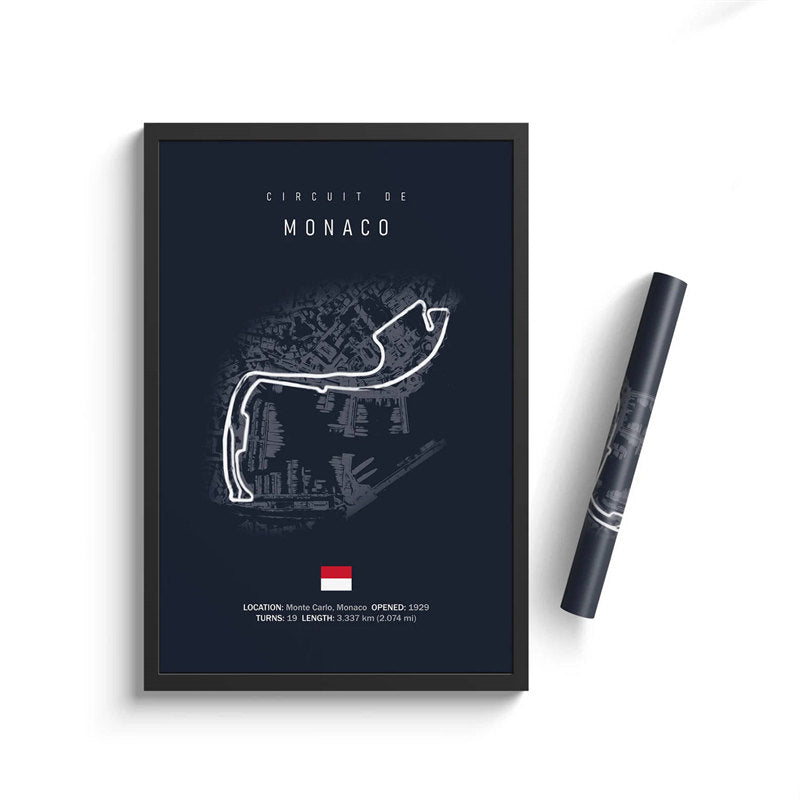 Formula One Racing Track Canvas