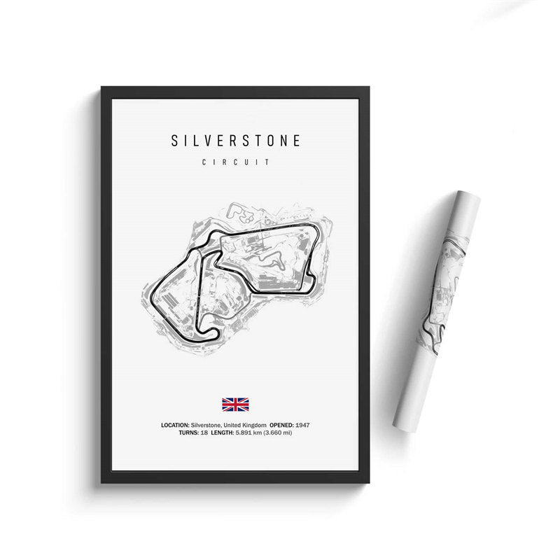 Formula One Racing Track Wall Canvas