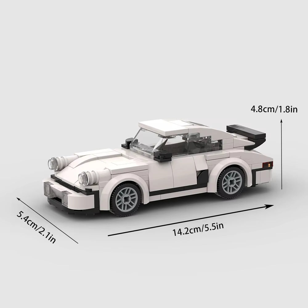 MOC Rally Racing Car Model, City Vehicle Building Set, Creative Garage Toys, Toy Assembly Vehicle Loved by Boys