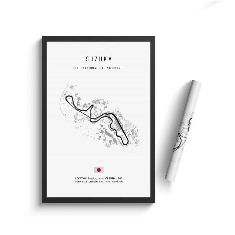Formula One Racing Track Wall Canvas