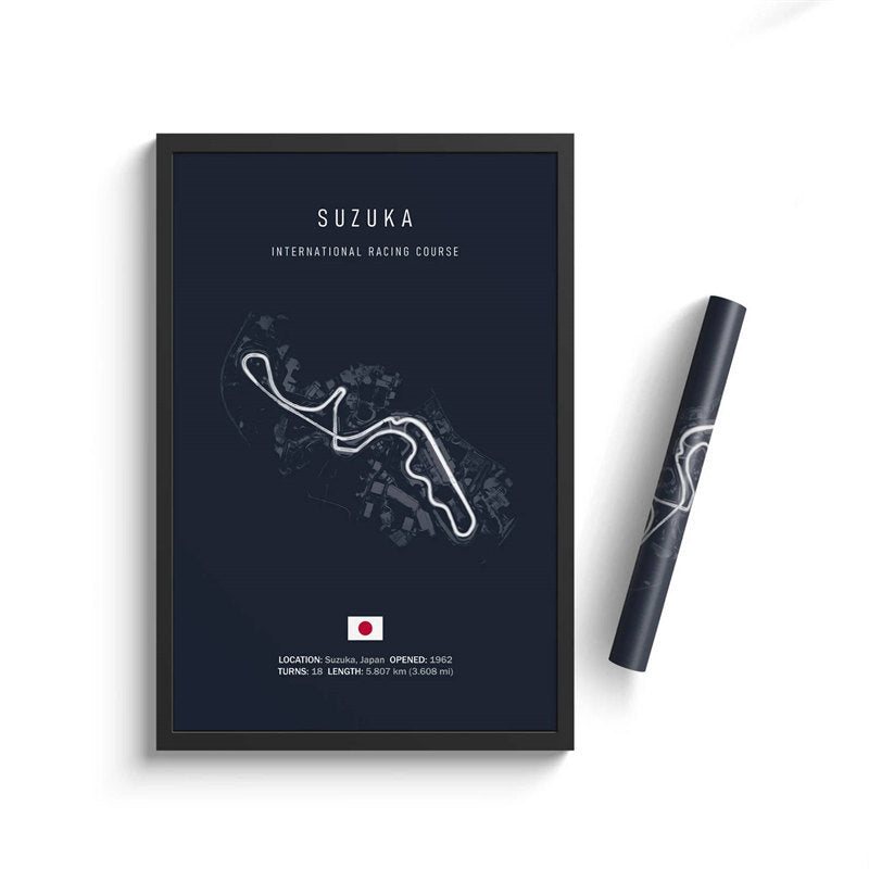 Formula One Racing Track Canvas