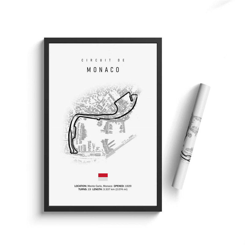 Formula One Racing Track Wall Canvas