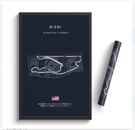 Formula One Racing Track Canvas