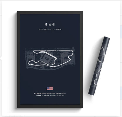 Formula One Racing Track Canvas