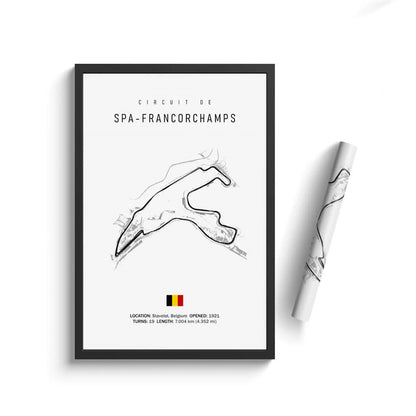 Formula One Racing Track Wall Canvas