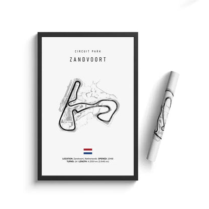 Formula One Racing Track Wall Canvas
