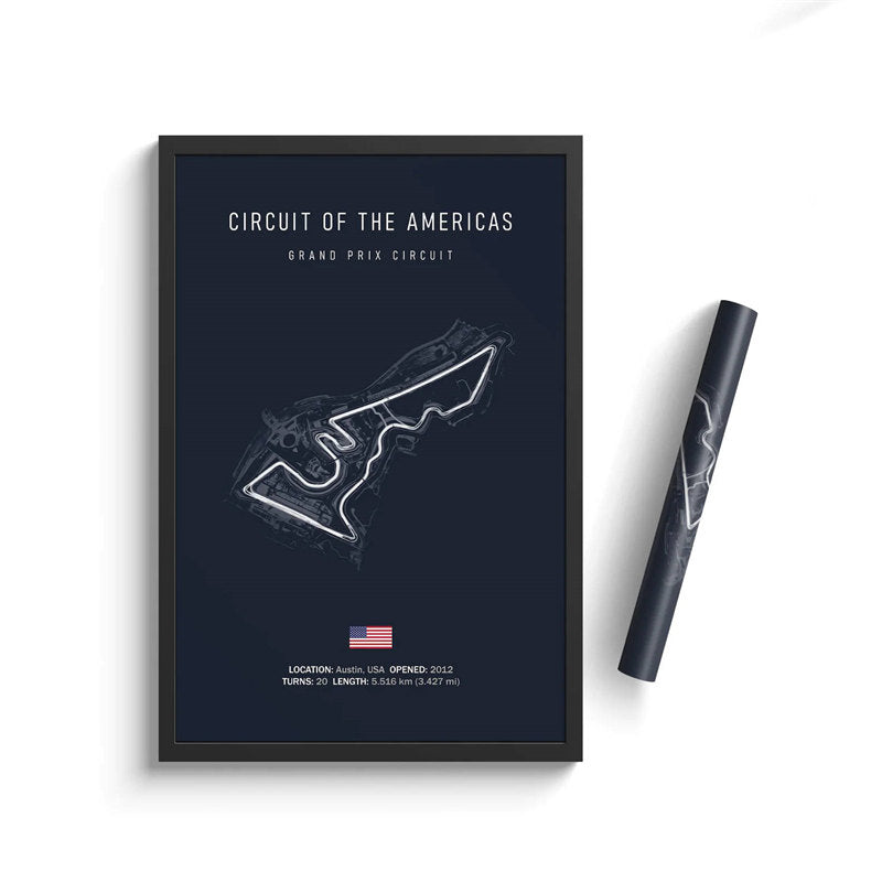 Formula One Racing Track Canvas