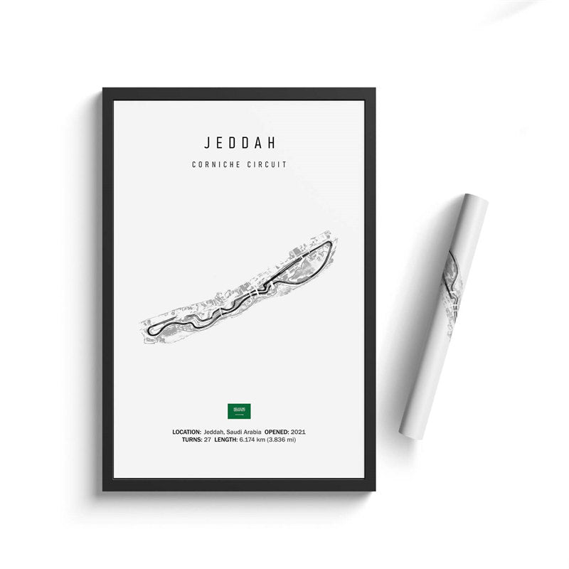 Formula One Racing Track Wall Canvas